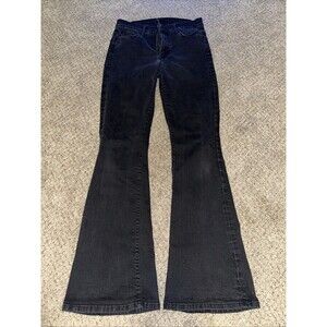 MOTHER The Weekender Not Guilty Black Flare Jeans Sz 28 Womens. Made USA. Boho